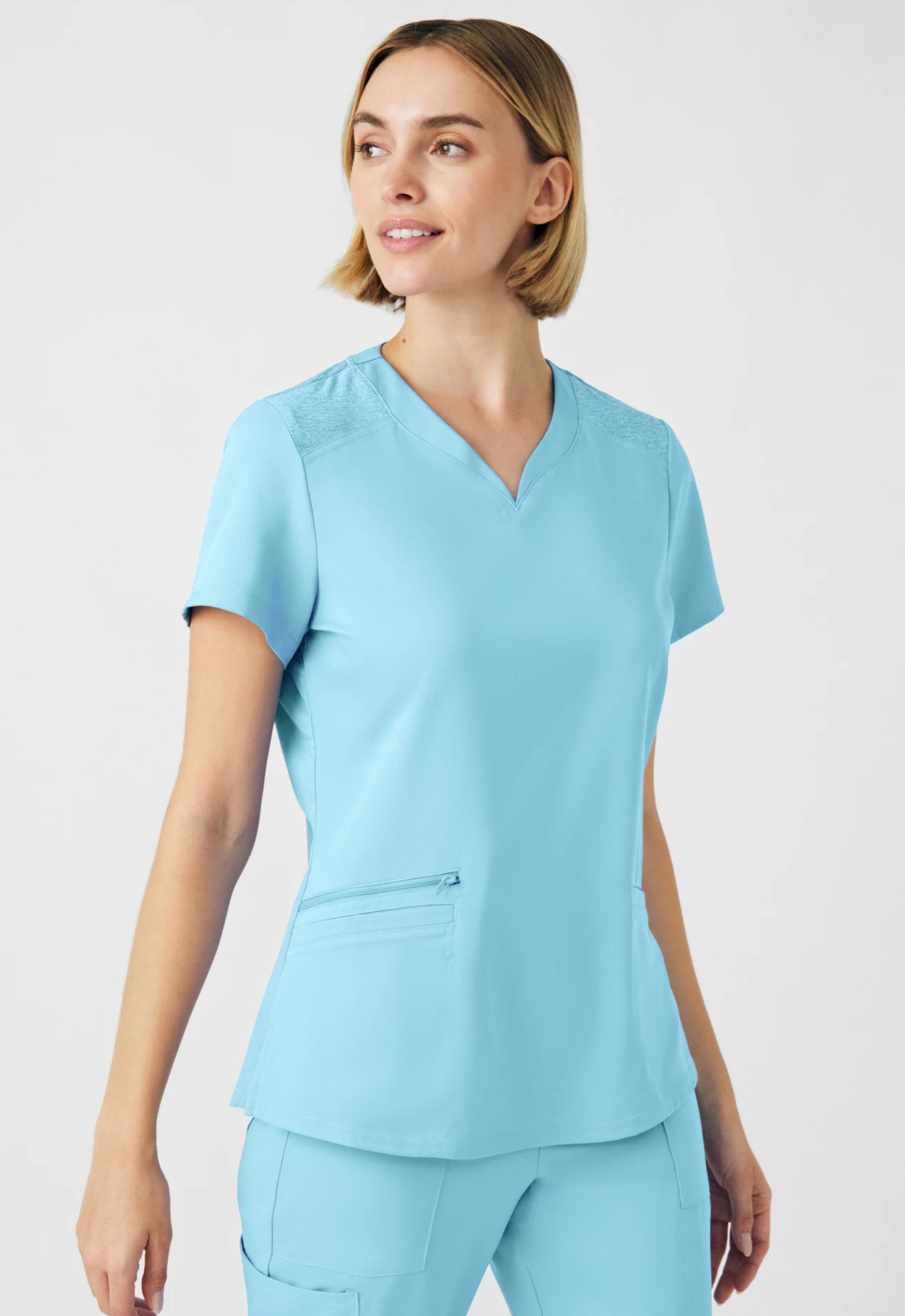 Polera Clínica Mujer Vibe WT121 Island Blue