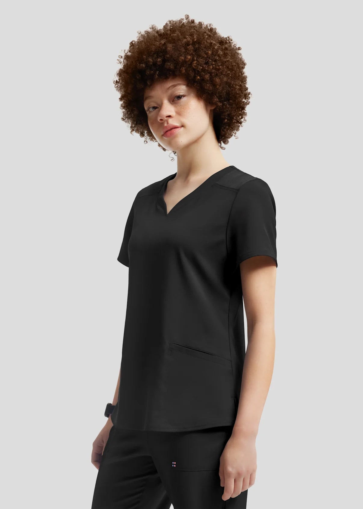 Polera Clínica Mujer Vibe WT121 Negro