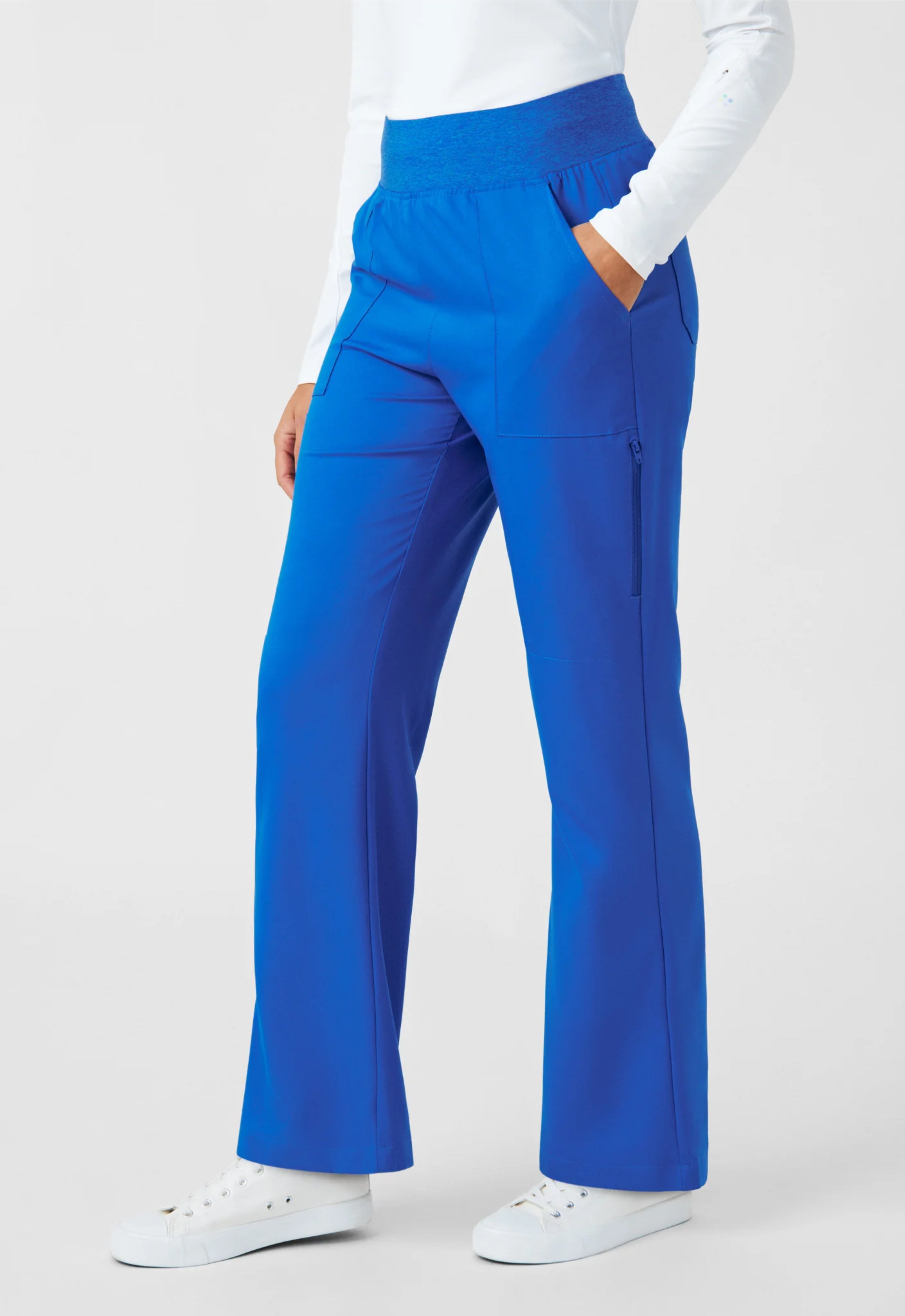 Pantalón Clínico Mujer Vibe WB421 Azul Rey